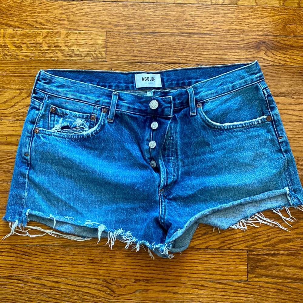 Agolde Parker sz 29 cut off denim shorts